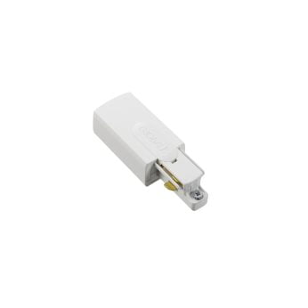 White version of the NORDIC GB 11 END FEED CONNECTOR.